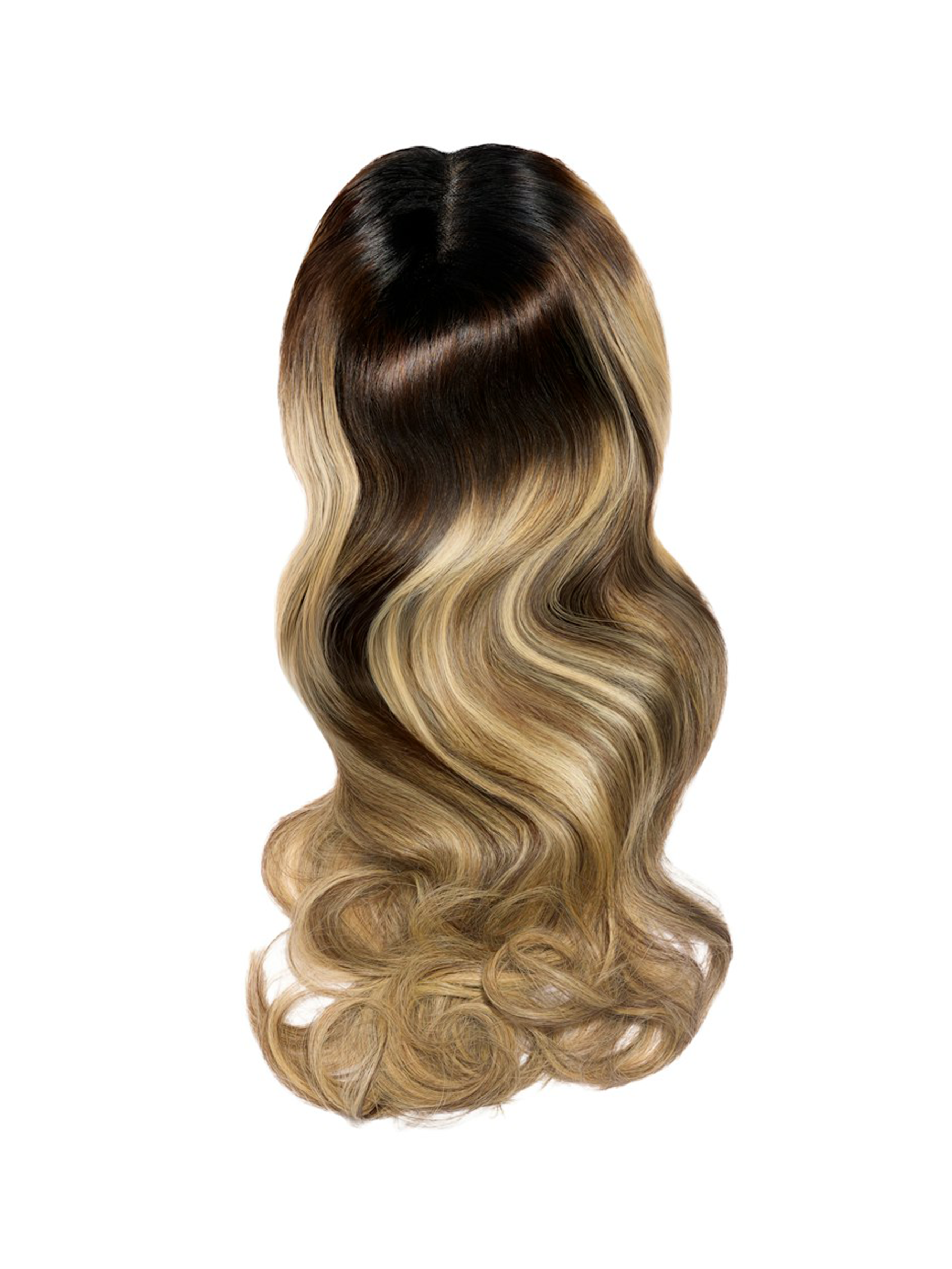 Raw Balayage Vietnamese Hair Wig — 100% unprocessed single-donor human hair with dark brunette roots fading into radiant sunlit blonde tones from Milyana Hair Boutique