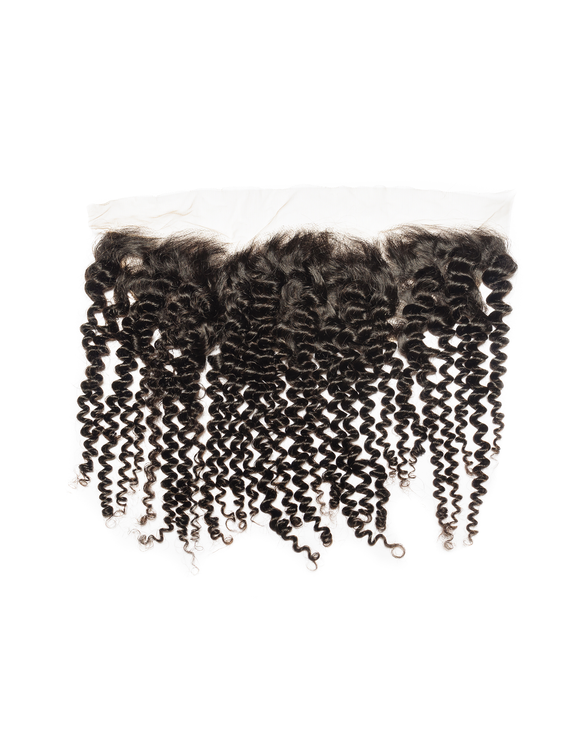 13×6 Raw Curly Lace Frontal — 100% unprocessed Vietnamese raw hair with deep defined curls and transparent Swiss lace from Milyana Hair Boutique