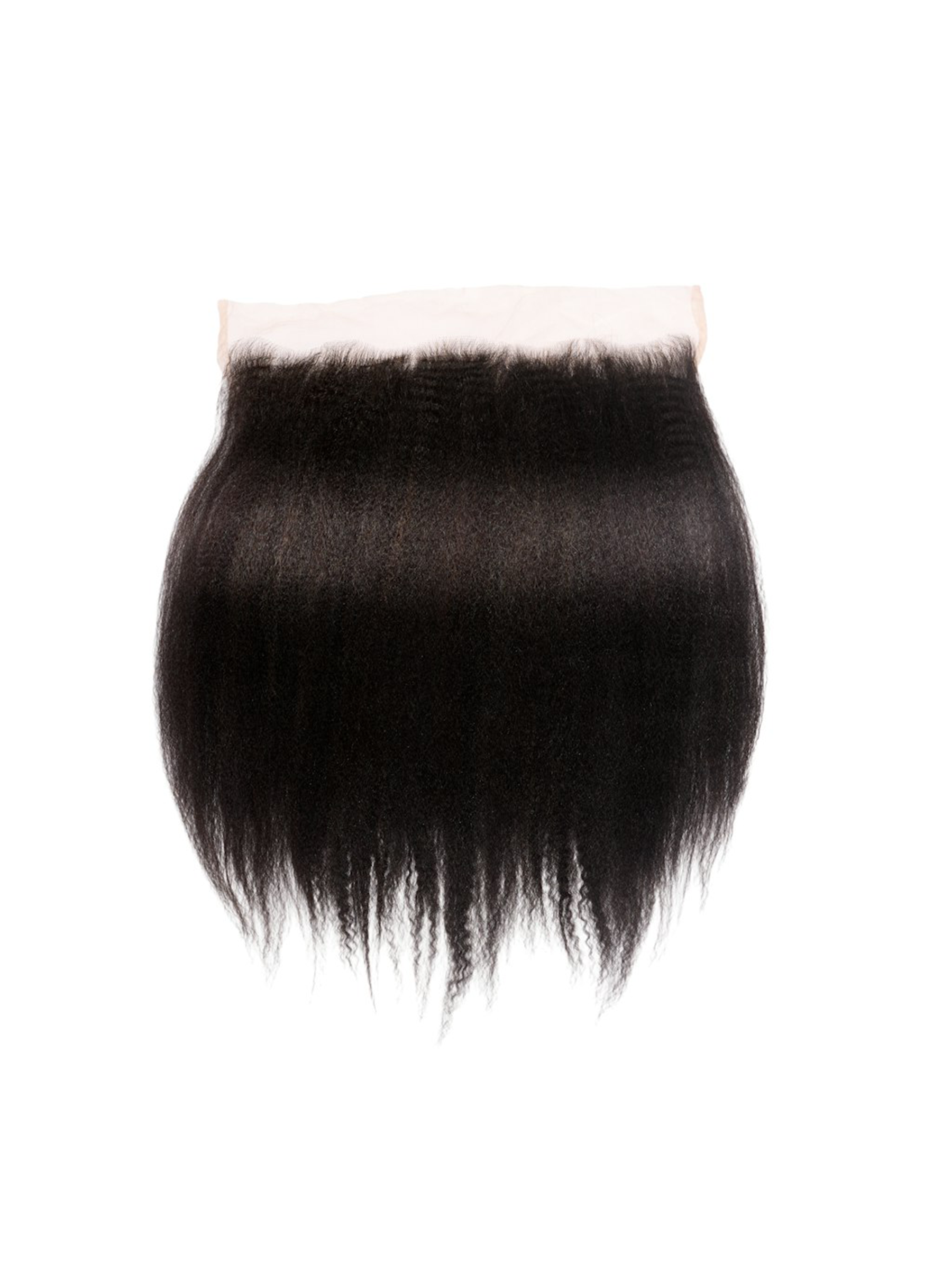 13×6 Raw Kinky Straight Lace Frontal — 100% unprocessed Vietnamese raw hair with silk-press texture and HD transparent lace from Milyana Hair Boutique